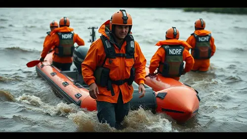 Documentary photograph: How is India Responding to Cyclone Arnab's Impact on Four States?