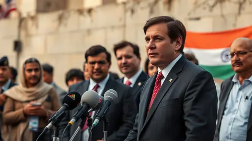 Documentary photograph: Rubio Signals Pakistan Outreach Will Not Alter US-India Security Ties