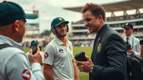 Documentary photograph: South Africa v Australia third Test what is confirmed after day two