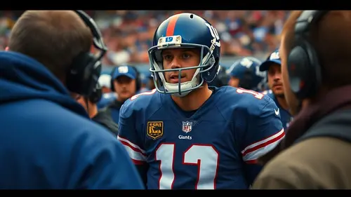 Documentary photograph: Third-String Quarterback Sparks Turnaround for NY Giants