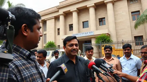 Documentary photograph: Ex-DMK minister Anbil remanded to judicial custody till Nov 6