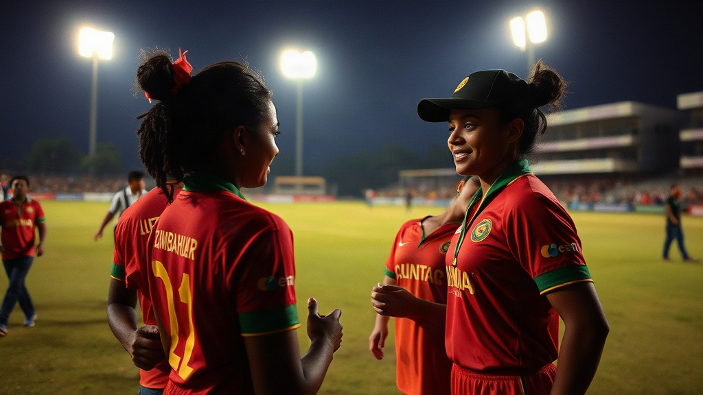 Documentary photograph: Zimbabwe Women Face India in Historic Vadodara Series Opener as Beloved Biza Holds Early Innings