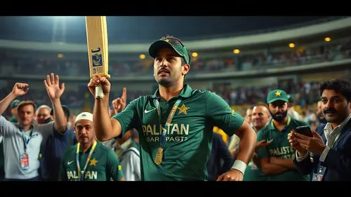 Documentary photograph: Shadab Khan Leads Pakistan Past England in Stunning ODI Win
