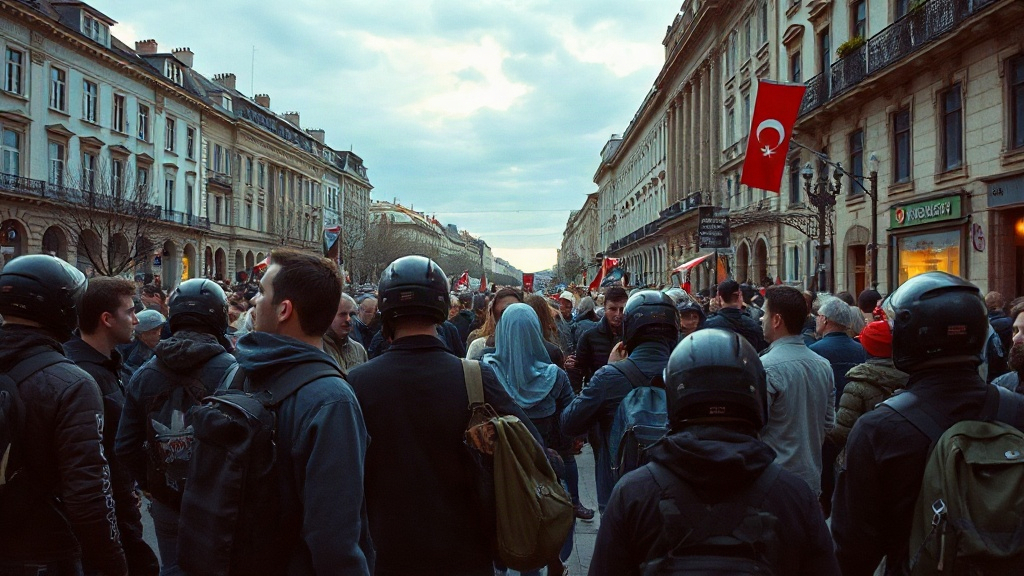 Documentary photograph: Tens of Thousands Flood Belgrade Streets as Student Coalition Mounts Historic Challenge to Vucic