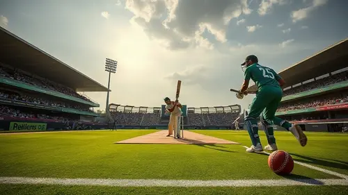 Documentary photograph: Pakistan Clashes With High-Scoring Sri Lanka in Lahore Tri-Series Showdown
