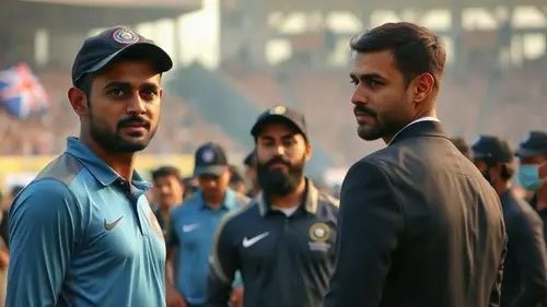 Documentary photograph: India Opt to Field First as Reshuffled New Zealand Rest Pace Trio