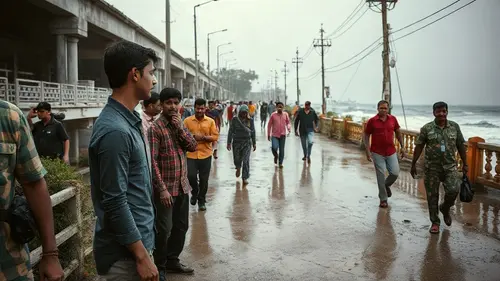 Documentary photograph: Cyclone Arnab Hurtling Towards Andhra Pradesh Coast Live Alerts Landfall Forecast and Safety Measures