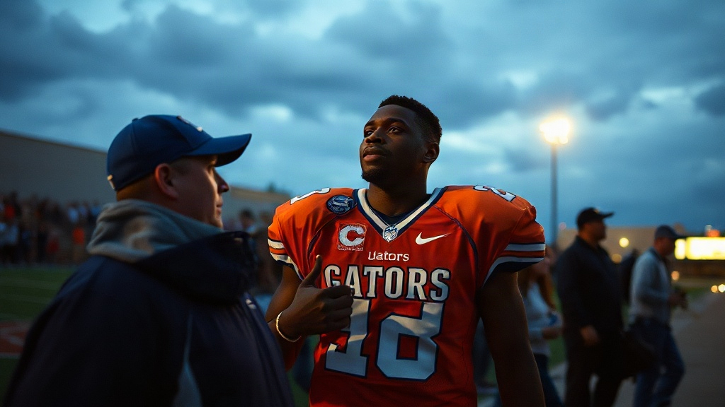 Documentary photograph: Carter s Corner  Remembering Gators DL Harvey Thomas