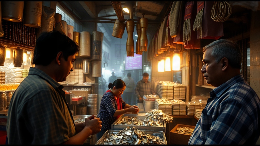 Documentary photograph: Silver Prices Slip Below Rs 2 Lakh Per Kg Mark in India