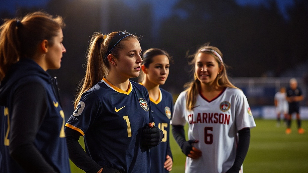 Documentary photograph: Clarkson Women s Soccer Faces Crucial Conference Road Test Against Ithaca College