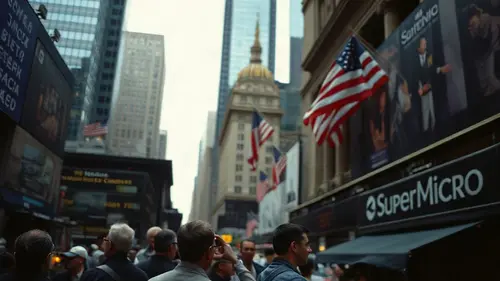 Documentary photograph: Super Micro Stock Surges 13  as Quarterly Earnings Top Wall Street Estimates