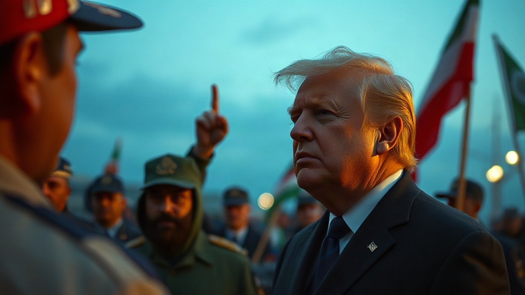 Documentary photograph: US-Iran Tensions Rise as Trump Issues New Military Warning