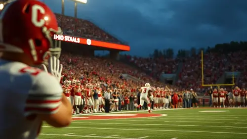 Documentary photograph: Ohio State football picks up win in latest AP Top 25 despite