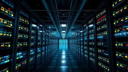 Documentary photograph: Data Centers Confront Power Grids as Artificial Intelligence Expansion Collides With Global Climate Commitments