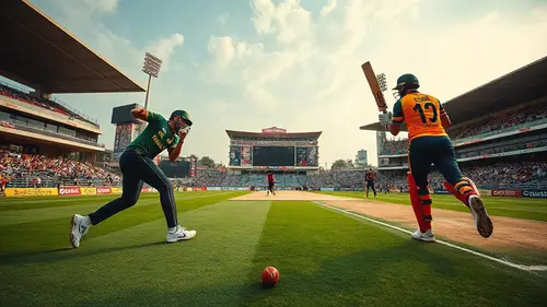 Documentary photograph: Pakistan Confronts In-Form Sri Lanka in High-Stakes Lahore ODI Clash
