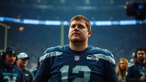 Documentary photograph: Seahawks OC Brian Fleury 2026 Prove-It Deadline Metrics