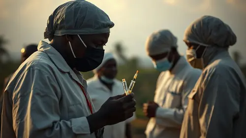Documentary photograph: WHO Launches Multi-Vaccine Ebola Trials in DR Congo