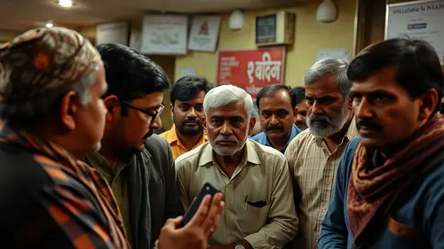 Documentary photograph: Election Commission Faces Fire Over UP Electoral Roll Flaws