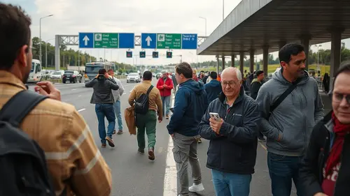 Documentary photograph: Highway Commuters Near Toll Plazas Get Financial Relief Under New Pass Scheme