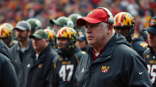 Documentary photograph: Maryland Fires Michael Locksley After Five-Game Slide