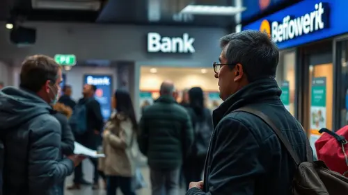 Documentary photograph: Bank holiday today Oct 26 Why are branches at some location