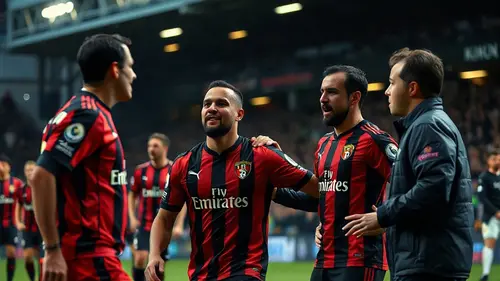 Documentary photograph: Bournemouth Dismantles AC Milan 3-0 as Wealth Gap Widens