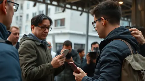 Documentary photograph: Apple Responds to Broken iPhone Duo Foldable Screen Reports