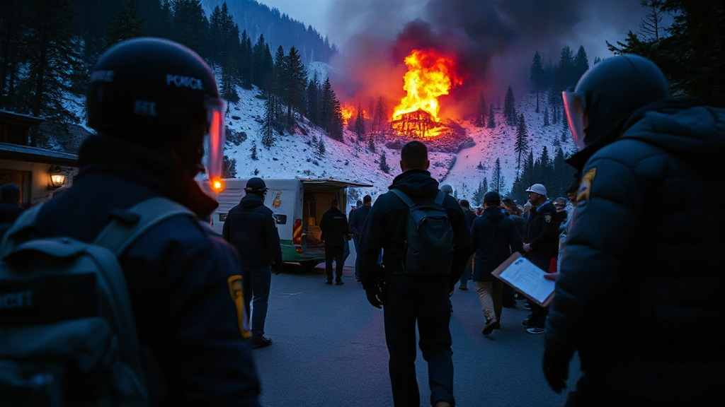 Documentary photograph: Bavaria Arrests Suspect After Fire Strikes Eagle s Nest Site