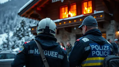 Documentary photograph: Eagle s Nest Fire  Suspect Detained in Alpine Landmark Blaze