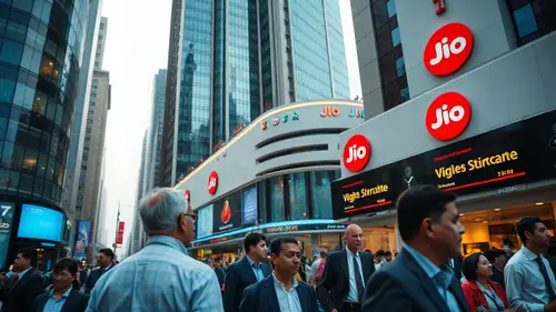 Documentary photograph: Jio IPO draws Rs 7 4 lakh crore bids sets record with 1 38