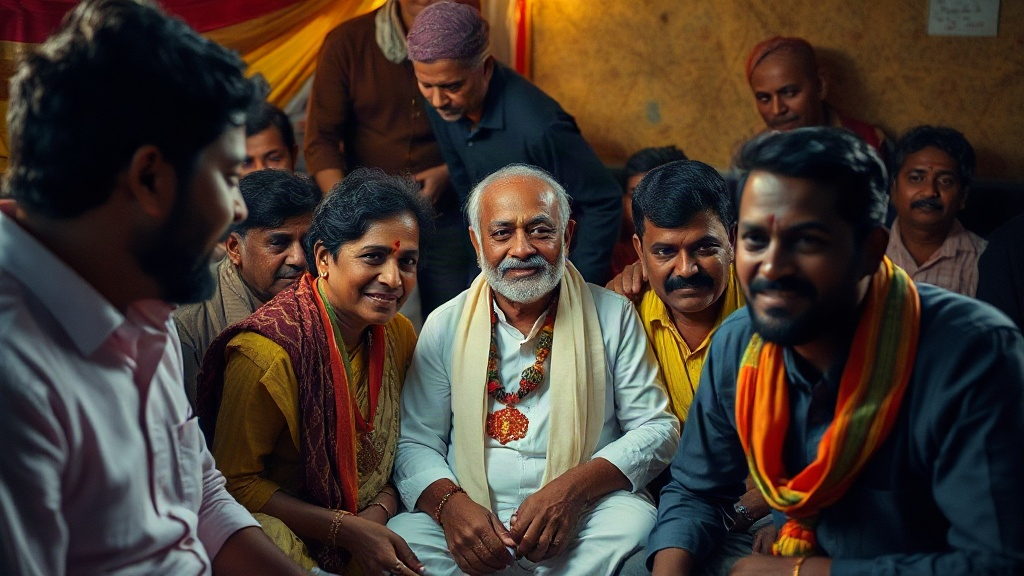 Documentary photograph: Jana Sena Party Claims Eight Seats in Nellore Local Polls