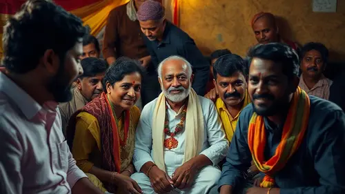 Documentary photograph: Jana Sena Party Claims Eight Seats in Nellore Local Polls