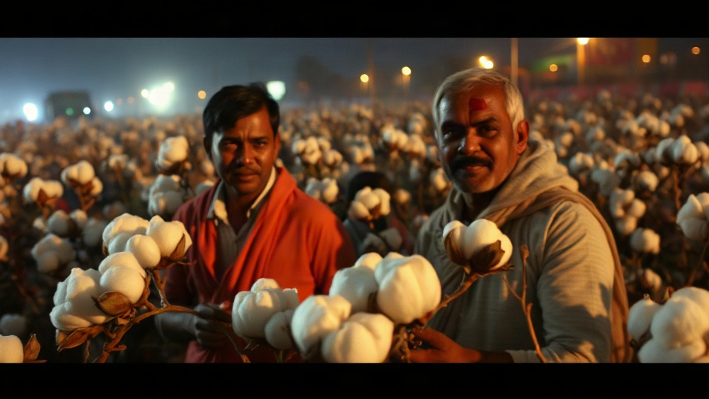 Documentary photograph: Telangana Cotton Hits Record 9 260 MSP Surpassed in Adilabad