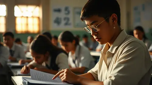 Documentary photograph: TET Exam
