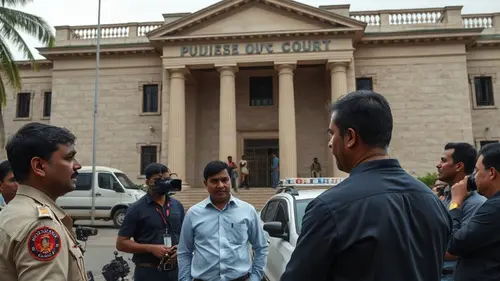 Documentary photograph: 17 Remand Prisoners Escape from Theni Sub-Jail Police Nab Four in Combing Operations