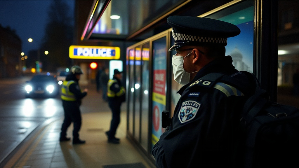 Documentary photograph: Prosecutors Charge Woman Following Nottingham City Centre Bus Stop Shooting That Injured Police Officer