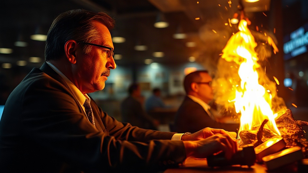 Documentary photograph: Gold Slumps to Multi-Month Low as Crude Rally Fuels Rate Worries