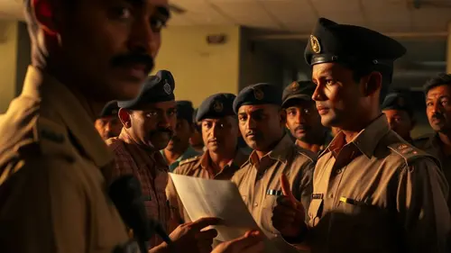 Documentary photograph: Gudur MPTC Polls  Nominations Filed Under Strict Security