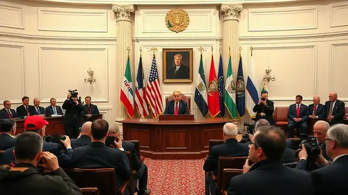 Documentary photograph: Catholic Bishops Apologise for Oval Office Trump Meeting