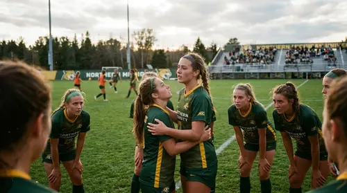 Authentic editorial documentary photograph: Preview: Women's soccer pushes for the postseason with senior weekend - Northern Michigan University Athletics