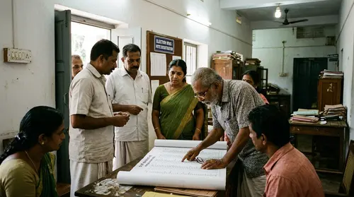Authentic editorial documentary photograph: Special Summary Revision 2027 in Keralam: draft electoral roll to be published on Nov. 12; final list on Jan. 4