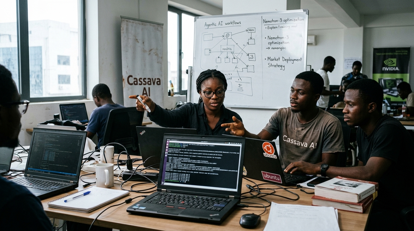 Authentic editorial documentary photograph: Cassava Artificial Intelligence (AI) deploys NVIDIA Nemotron to accelerate agentic AI adoption across its markets - boerse.de - boerse.de