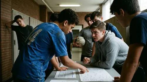 Authentic editorial documentary photograph: NCHSAA 6A Classification Boys Soccer Playoff Projections - 2026