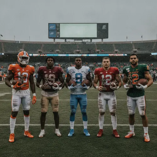 Editorial 16:9 news documentary photograph illustrating: College football score predictions for Week 8, 2026: Model backs Texas (-3) agai