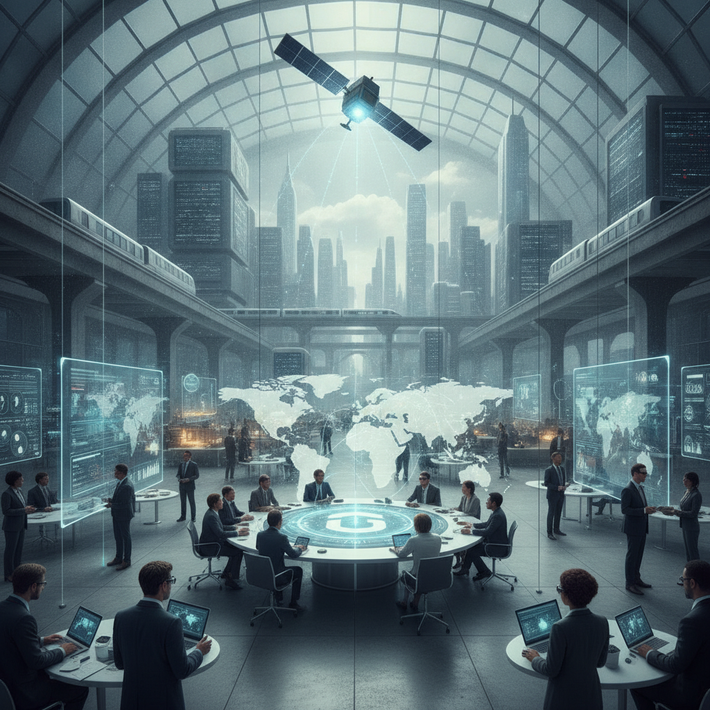 AI-generated editorial photograph: Towards Company World Models