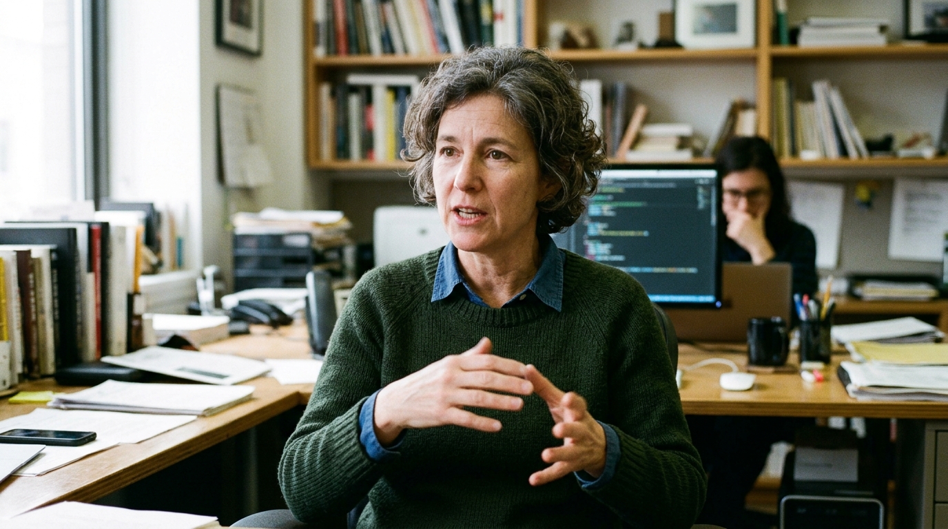 Authentic editorial documentary photograph: Wildwood’s director says AI is ‘antithetical to everything that we are at this studio’