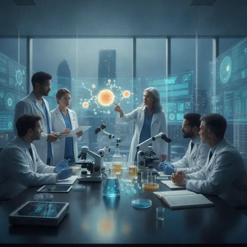 AI-generated editorial photograph: Why Oncology Paves the Future of Medical Innovation