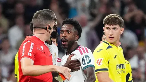 Authentic publisher wire photograph: Al-Hilal Red Card Controversy Erupts Over Disputed Hair-Pulling Incident