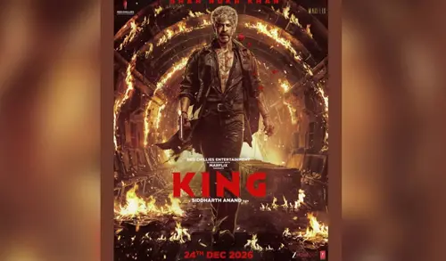 Shah Rukh Khan in the official title poster for his upcoming action film King